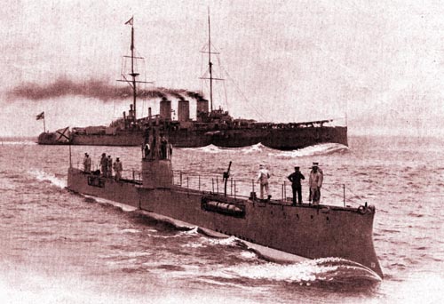 Корабли Балтийского флота возле финских берегов. 1916 г.